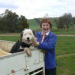 Former State Commissioner Shirley Bean with shaggy dog