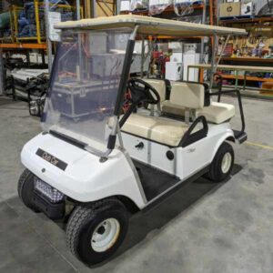 "Pud" the golf cart at the Q Store warehouse
