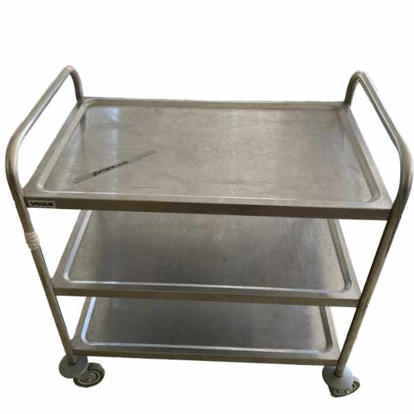 Stainless Steel 3 tier service trolley
