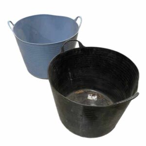 2 large flexible buckets with handles