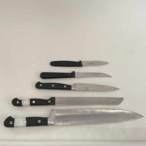 Kitchen knives 5 types for hire from the Q Store